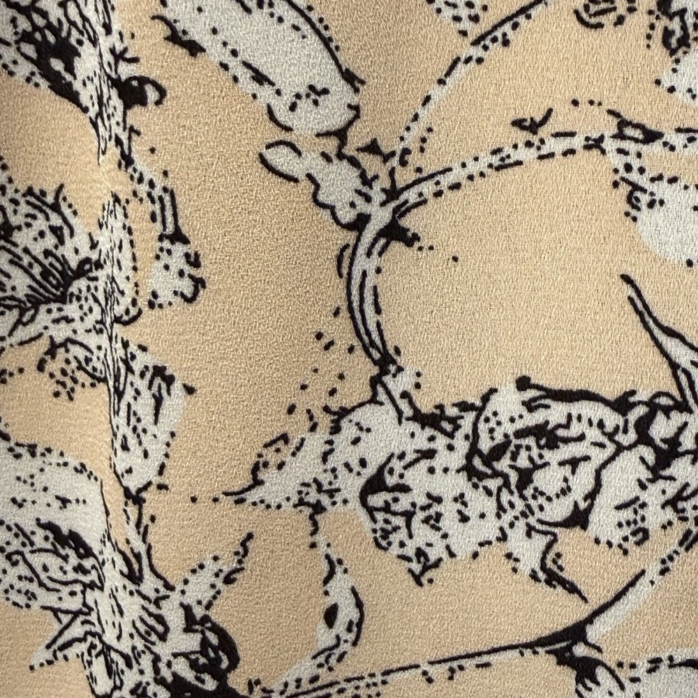 Daniel Rainn Cream Floral Tie-Neck Blouse - Picture 7 of 16